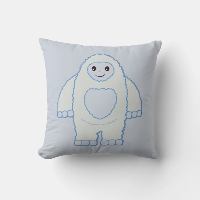 Coussin Bébé mignon Yeti (Recto)