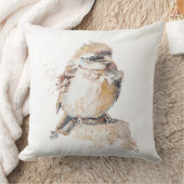Coussin Bébé Moineau à l'aquarelle avec des plumes ébourif (Couverture)