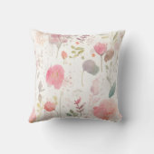 Coussin Bébé mou Eléphant Pastel Aquarelle Fleur de printe (Verso)