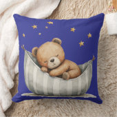 Coussin Bébé ours dormant sous les étoiles (Couverture)