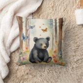 Coussin Bébé Ours Noir Genre Neutre (Couverture)