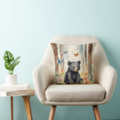 Coussin Bébé Ours Noir Genre Neutre (Chaise)