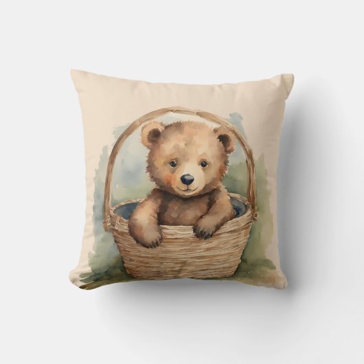 Coussin Bébé Ours Sexe Neutre (Recto)