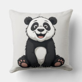 Coussin Bébé Panda de Dessin Animé Mignon (Verso)