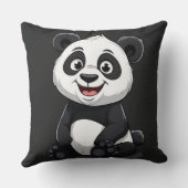 Coussin Bébé Panda de Dessin Animé Mignon (Verso)