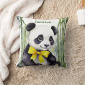Coussin Bébé Panda Ours Sexe Neutre Personnalisé (Couverture)