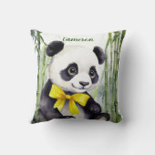 Coussin Bébé Panda Ours Sexe Neutre Personnalisé (Verso)