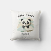 Coussin Bébé Panda plié | Origami mignon (Recto)