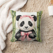 Coussin Bébé Panda Portes Filles (Couverture)