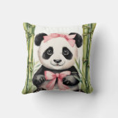 Coussin Bébé Panda Portes Filles (Verso)