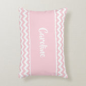 Coussin bébé personnalisé - Pastel Blush Rose Blan (Devant(Vertical))