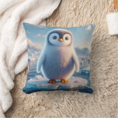 Coussin Bébé pingouin mignon oiseau (Couverture)