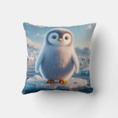 Coussin Bébé pingouin mignon oiseau (Verso)
