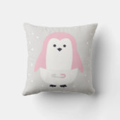 Coussin Bébé Pingouin Rose Jeu d'oreiller (Verso)