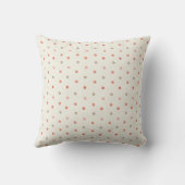 Coussin Bébé pois motif à points dans les tons chauds (Verso)