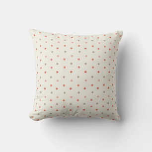 Coussin Bébé pois motif à points dans les tons chauds