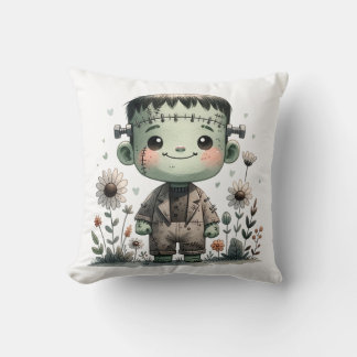 Coussin Bébé précieux Frankenstein avec Fleur sauvage | Cu