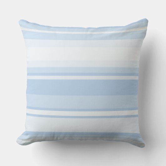 Coussin Bébé rayures bleues (Recto)