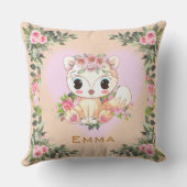 Coussin Bébé Renard | Personnalisé (Verso)