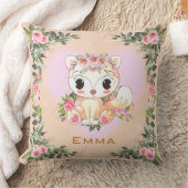 Coussin Bébé Renard | Personnalisé (Couverture)