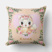Coussin Bébé Renard | Personnalisé (Recto)