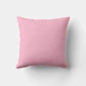 Coussin Bébé rose couleur solide (Verso)