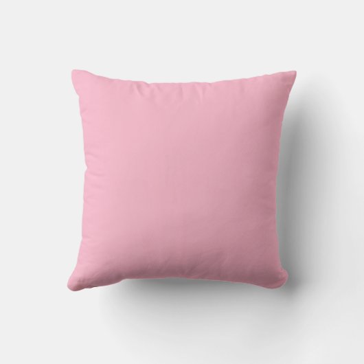 Coussin Bébé rose couleur solide (Verso)