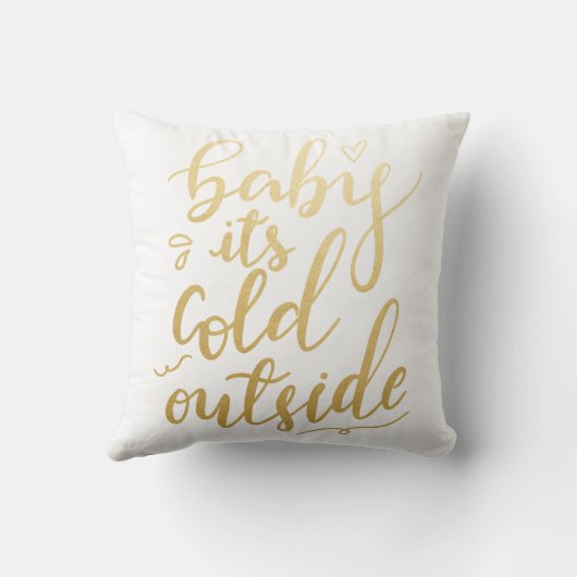 Coussin Bébé sa feuille d'or manuscrite de Faux (Verso)