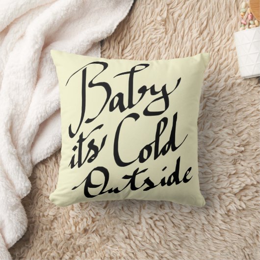 Coussin Bébé sa typographie moderne de manuscrit (Couverture)