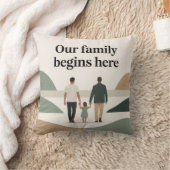 Coussin Bébé shower pour deux papas (Couverture)