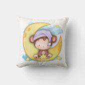 Coussin Bébé Singe à l'heure du dodo (Recto)