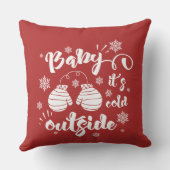 Coussin Bébé son froid dehors mignonette mittens hiver (Verso)