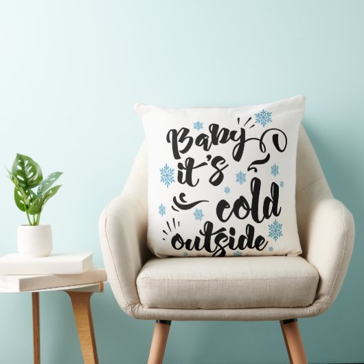 Coussin Bébé son froid typographie extérieure vacances (Chaise)