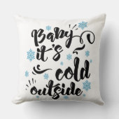 Coussin Bébé son froid typographie extérieure vacances (Recto)