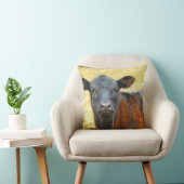 Coussin Bébé Vache Marron et Noire (Chaise)