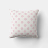 Coussin Bébée rose Coeur d'éléphant et Pois (Verso)
