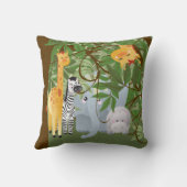 Coussin Bébés animaux de la jungle (Verso)