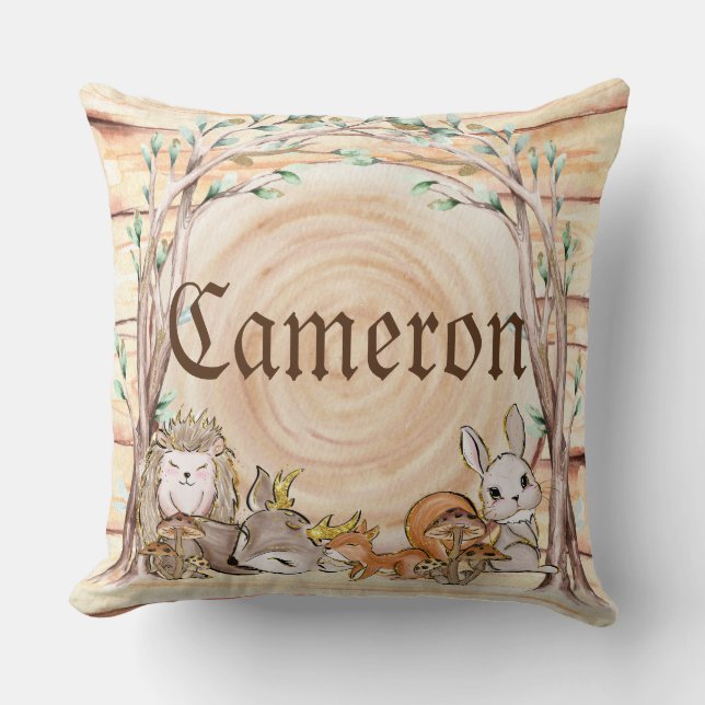 Coussin Bébés de bois glamour (Recto)