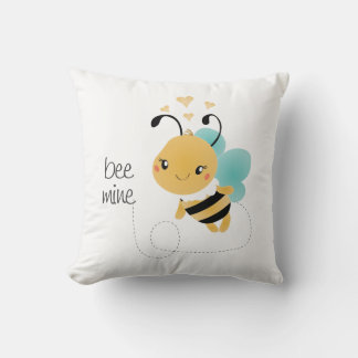 Coussin Bee Mine Bumblebee Jaune Noir