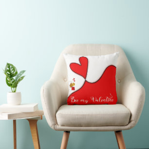 Coussin Bee my Valentine