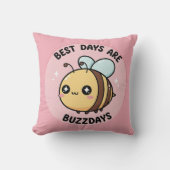 Coussin Bee Nursery Pillow – Cute Bumblebee Decor (Recto)