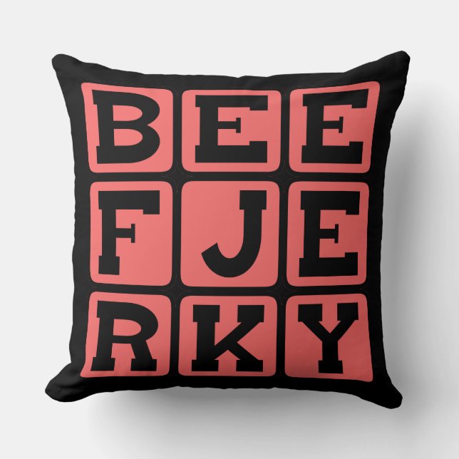 Coussin Beef Jerky, friandise déshydratée (Recto)