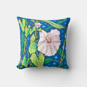 Coussin Beendweed Reed Fleurs sauvages d'été peinture flor