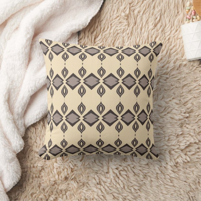 Coussin beige, décoration intérieure, abstrait, motif  (Couverture)