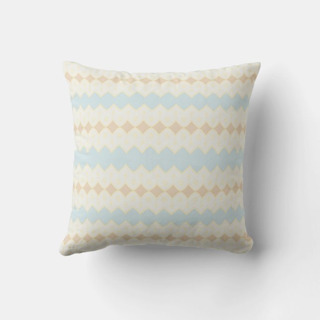 Coussin beige, décoration intérieure, abstrait, motif  cou (Verso)