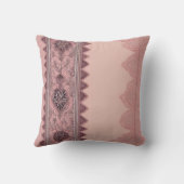 Coussin Beige et rose saumon pastels doux (Verso)