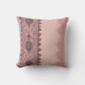 Coussin Beige et rose saumon pastels doux (Recto)