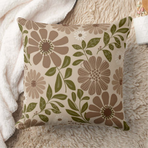 Coussin Beige Floral