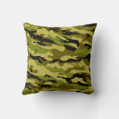 Coussin Beige vert du désert Camo noir Jeu d'oreiller (Verso)