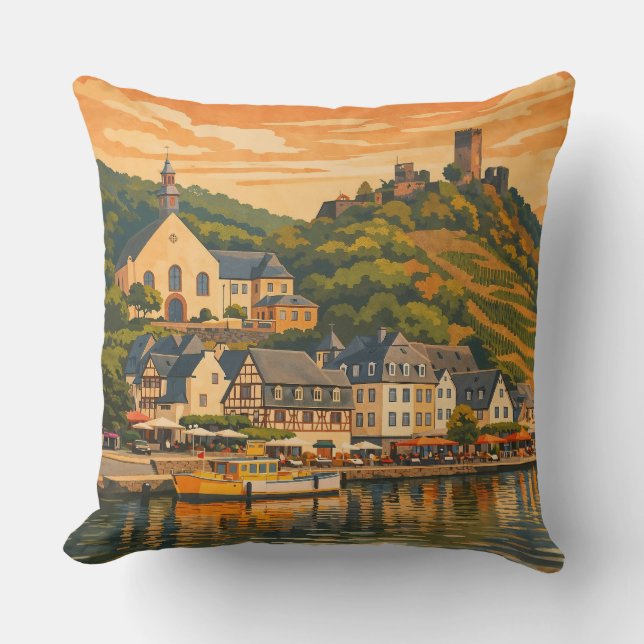 Coussin Beilstein Vintage Travel Art (Recto)